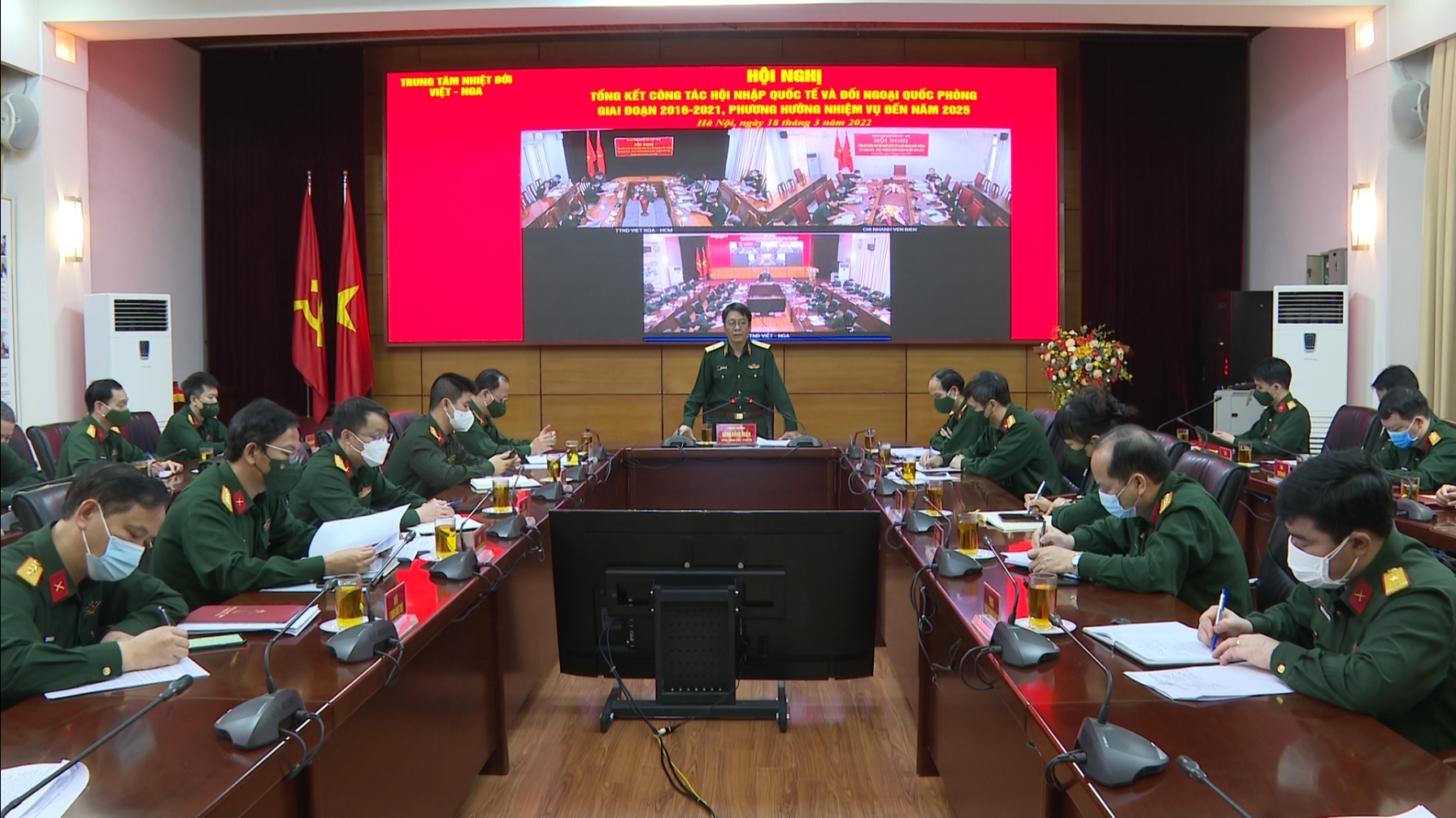 Tổng kết công tác Hội nhập Quốc tế và Đối ngoại Quốc phòng giai đoạn 2016-2021, phương hướng đến năm 2030 của Trung tâm Nhiệt đới Việt - Nga
