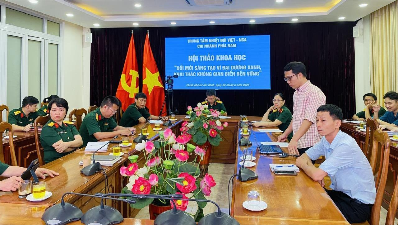 Chi nhánh Phía Nam tổ chức Hội thảo khoa học "Đổi mới sáng tạo vì đại dương xanh, khai thác không gian biển bền vững"