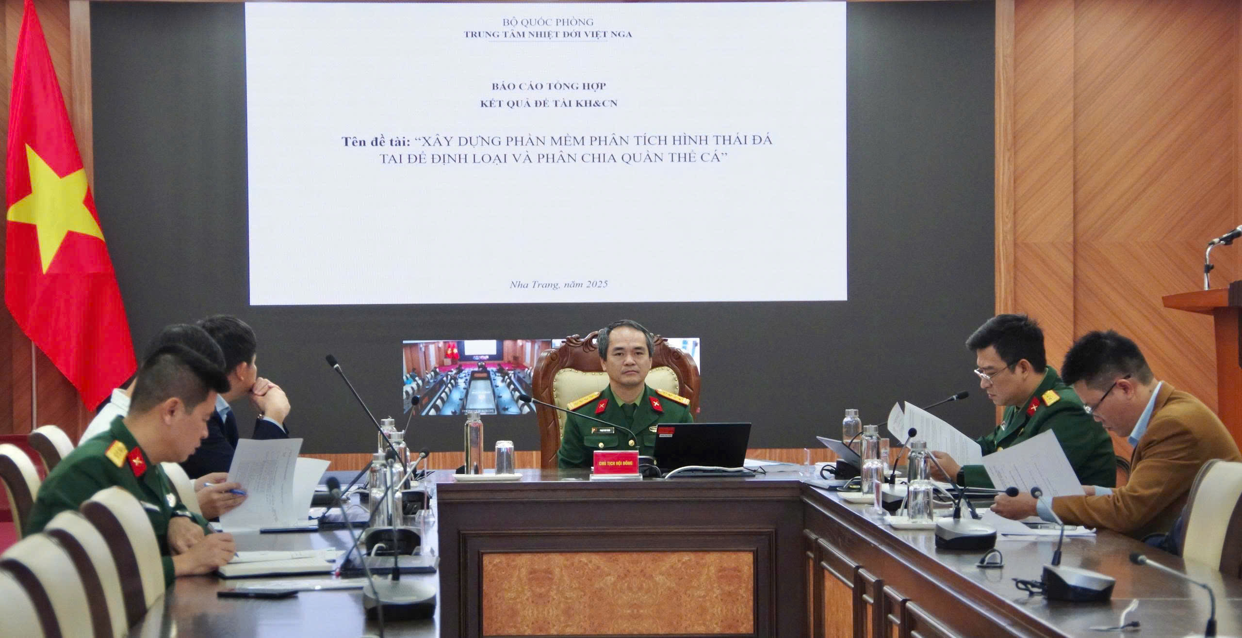 Nghiệm thu đề tài xây dựng phần mềm phân tích hình thái đá tai để định loại và phân chia quần thể cá