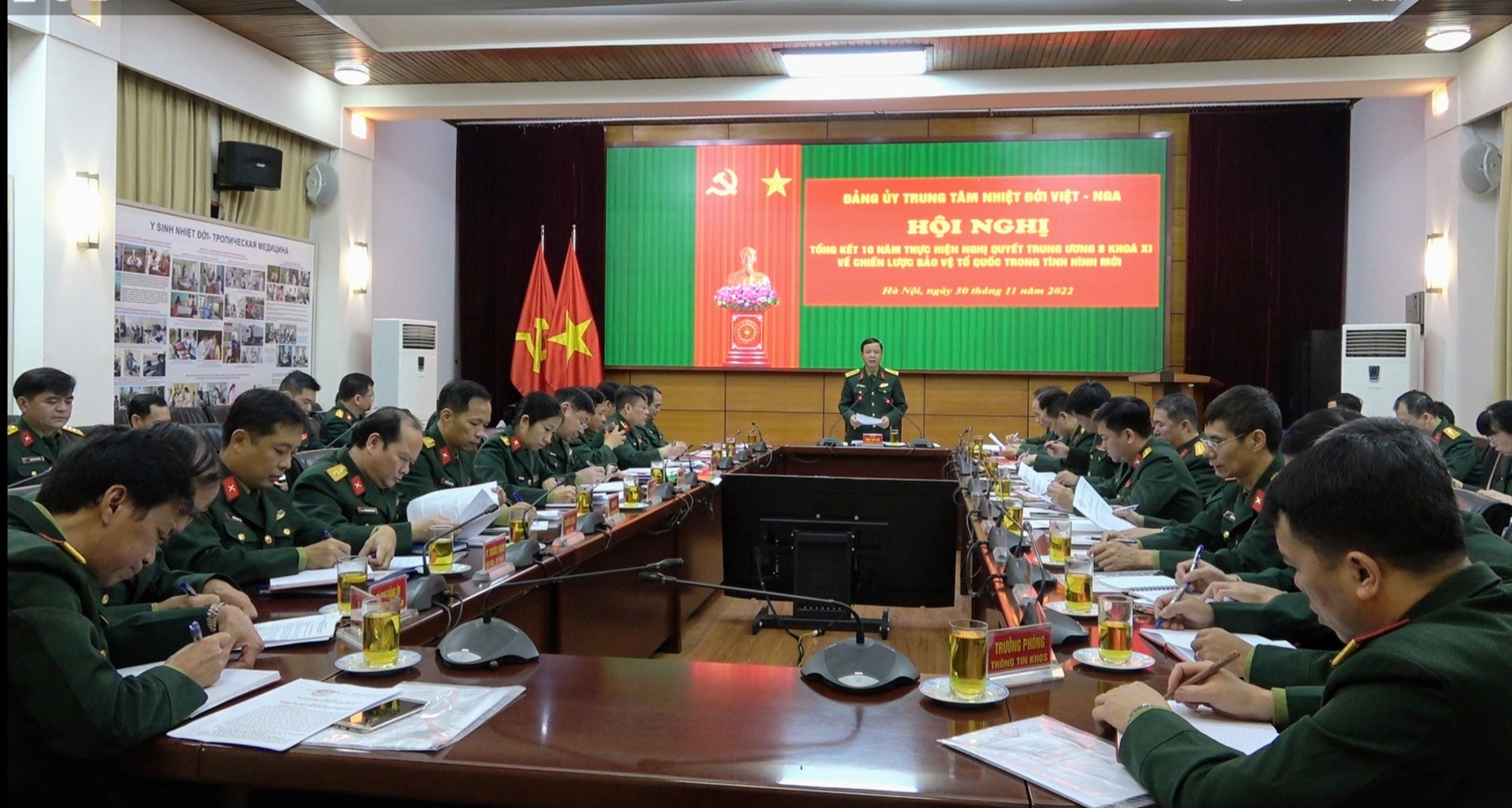 Hội nghị Đảng uỷ Trung tâm Nhiệt đới Việt - Nga tổng kết 10 năm thực hiện Nghị quyết Trung ương 8 khoá XI về Chiến lược bảo vệ Tổ quốc trong tình hình mới
